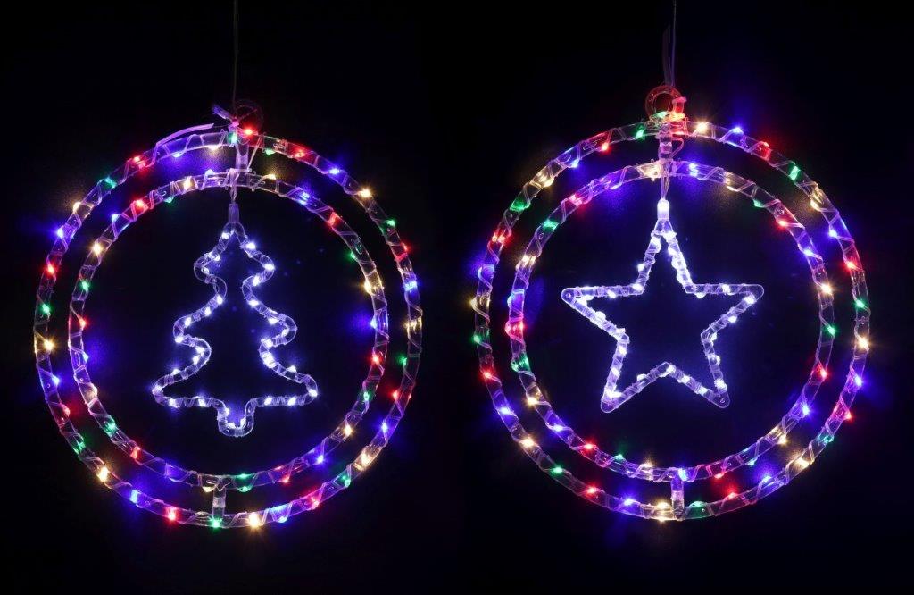 LED Crystal Rings Motif