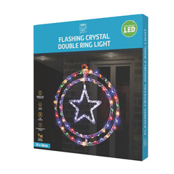 LED Crystal Rings 4 Asst Motif