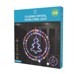 LED Crystal Rings 4 Asst Motif