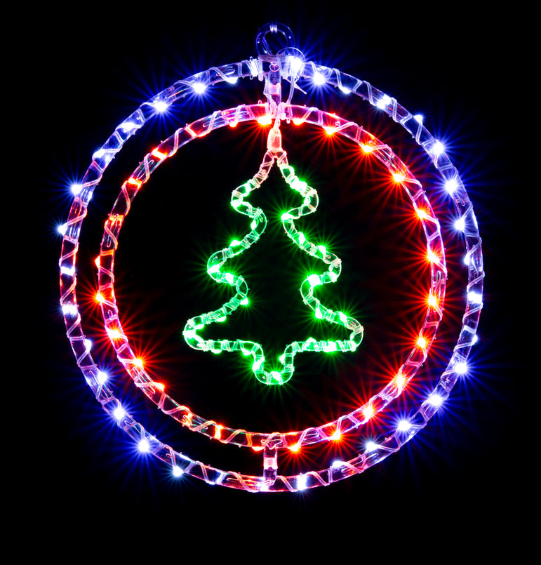 LED Crystal Rings 4 Asst Motif