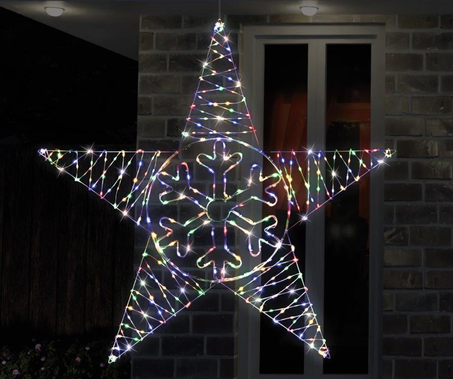 LED Flexi Cable Snowflake Star 105cm