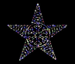 LED Flexi Cable Snowflake Star 105cm