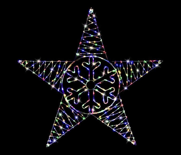 LED Flexi Cable Snowflake Star 105cm
