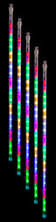 LED Digital Flash Meteor Tubes 20pk Waterfall Melting Tubes 20pk 50cm Multicolour