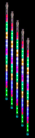 LED Digital Flash Meteor Tubes 20pk Waterfall Melting Tubes 20pk 50cm Multicolour