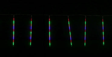 LED Auto Digital Waterfall Melting Tubes 20pk 50cm White / Multicolour