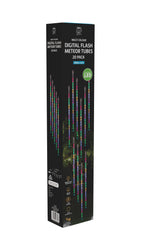 LED Auto Digital Waterfall Melting Tubes 20pk 50cm White / Multicolour