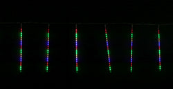 LED Digital Flash Meteor Tubes 20pk Waterfall Melting Tubes 20pk 50cm Multicolour