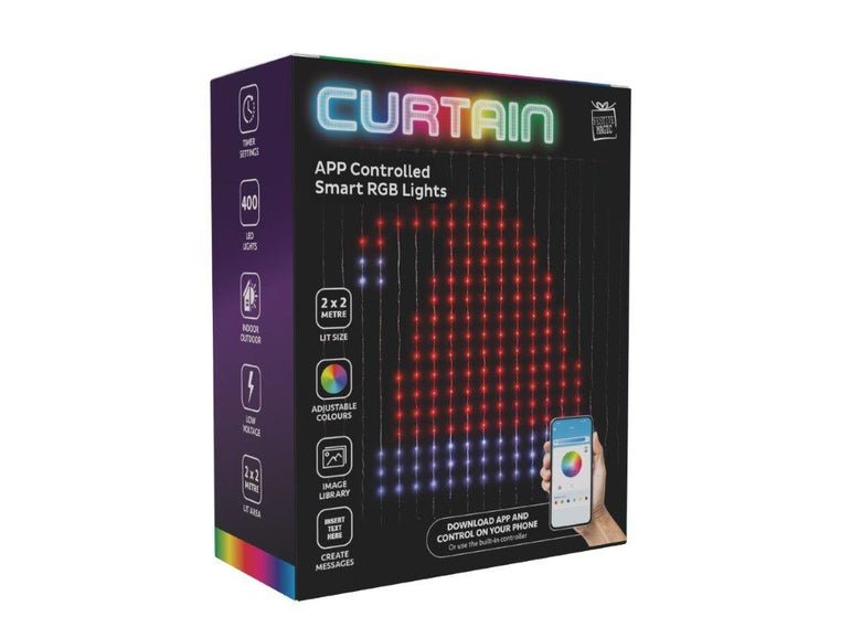 LED APP Lightshow Curtain Lights 2x2m