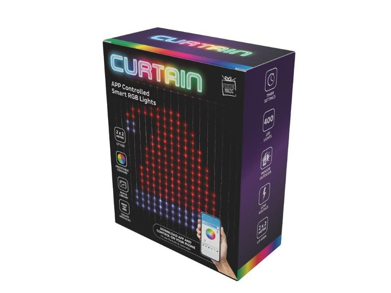LED APP Lightshow Curtain Lights 2x2m