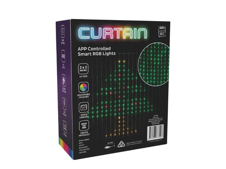 LED APP Lightshow Curtain Lights 2x2m