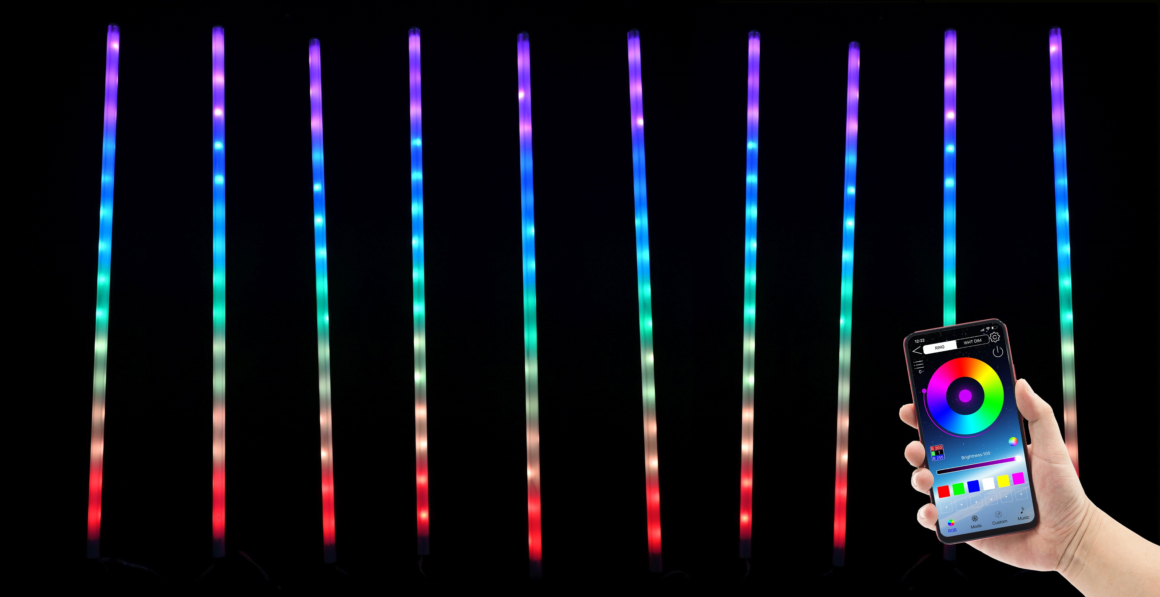 App Lightshow LED Path Poles 10pc