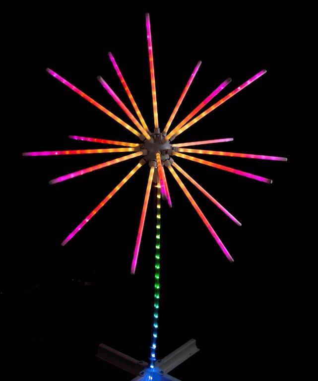 LED APP Lightshow Meteor on Stand 2.7m