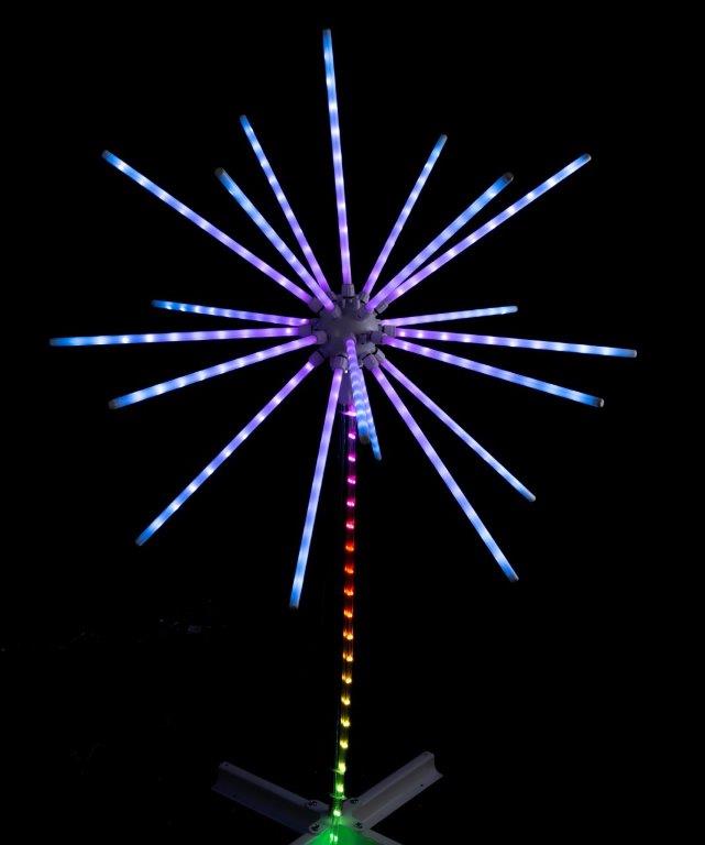 LED APP Lightshow Meteor on Stand 2.7m