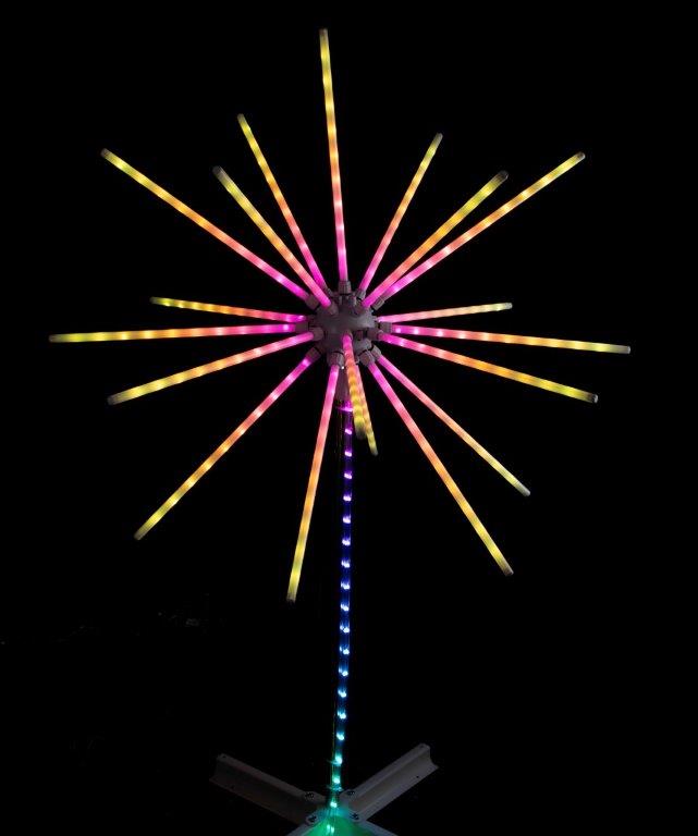 LED APP Lightshow Meteor on Stand 2.7m