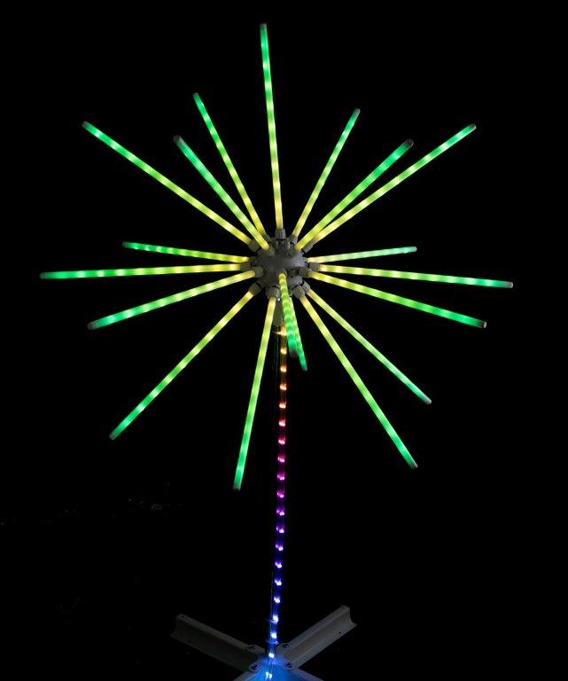 LED APP Lightshow Meteor on Stand 2.7m
