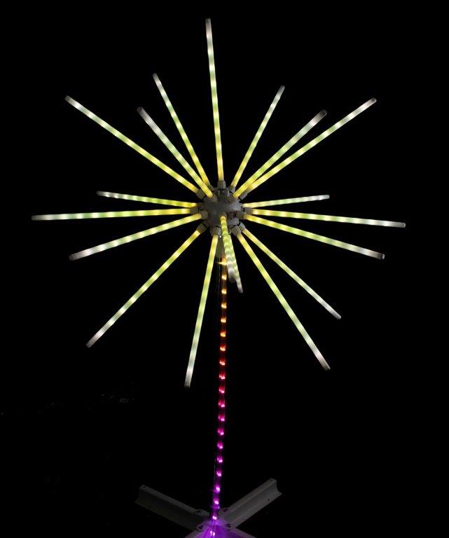 LED APP Lightshow Meteor on Stand 2.7m