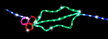 LED Ropelight Holly Garland 5 Pack
