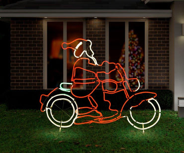 LED Flexi Strip Santa Motorbike