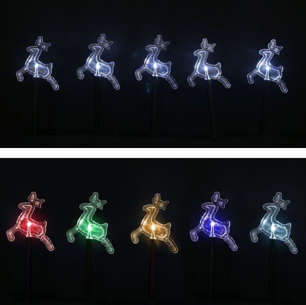 Solar LED Reindeer Path Lights 5 Pack