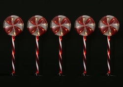 Solar LED Lollipop Path Lights 5 Pack