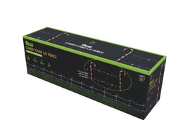 Solar LED Candy Cane Fence Stakes 12 Pack
