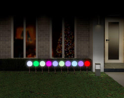 LED Colour-Changing Path Ball Lights 10 Pack