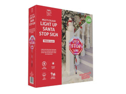LED Multicolour Stop Here Sign 1m