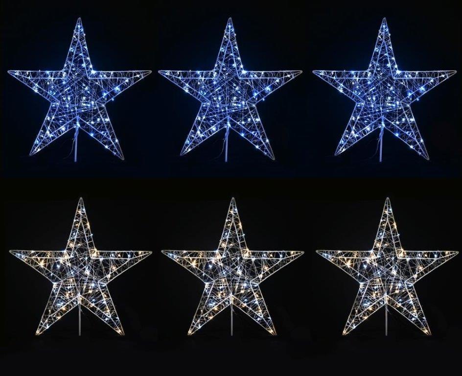 LED Starry Wire Star Path Lights 3 Pack