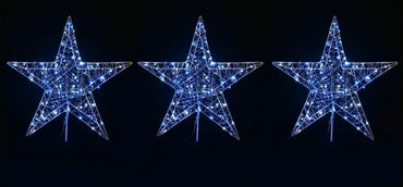 LED Starry Wire Star Path Lights 3 Pack