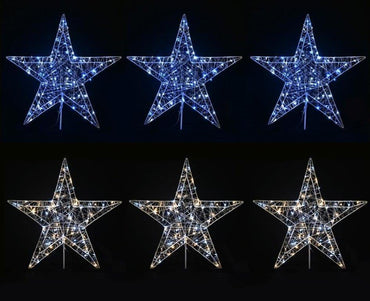 LED Starry Wire Star Path Lights 3 Pack