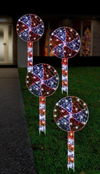 LED Starry Wire Lollipop Path Lights 4 Pack