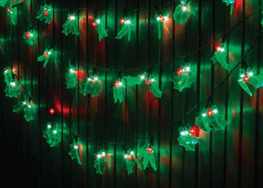 LED Holly Lights 40 Pack