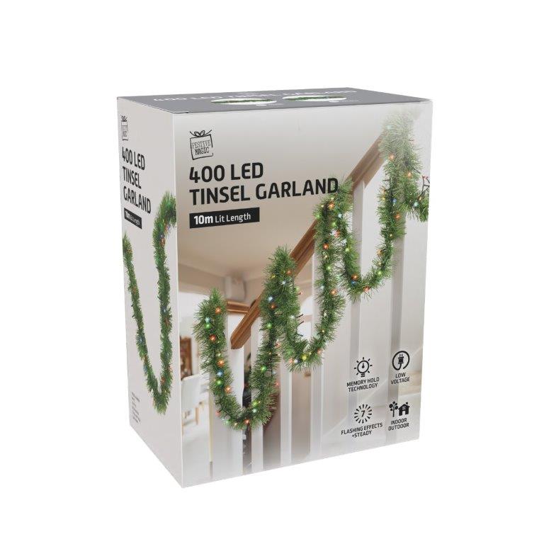 Pre-Lit Garland 10m