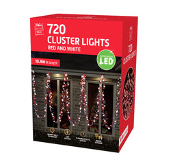 720 LED Cluster Lights 4 Asst Colours