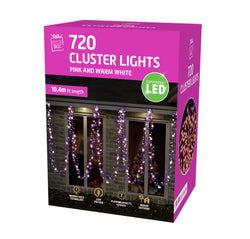 720 LED Cluster Lights 4 Asst Colours