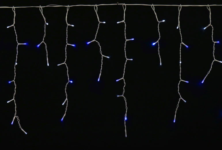 Solar LED Icicles Lights 200 LED asst colours
