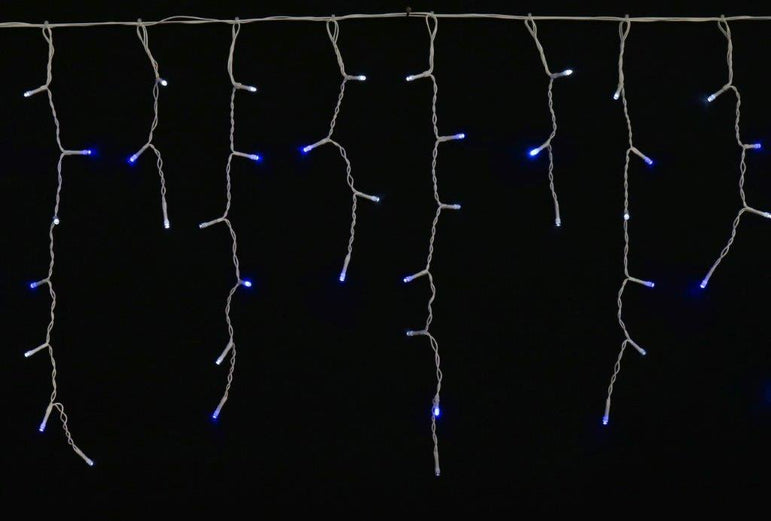 400 Solar LED Icicle Lights