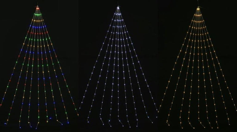 LED Solar Star Sail Flexi Lights 2m