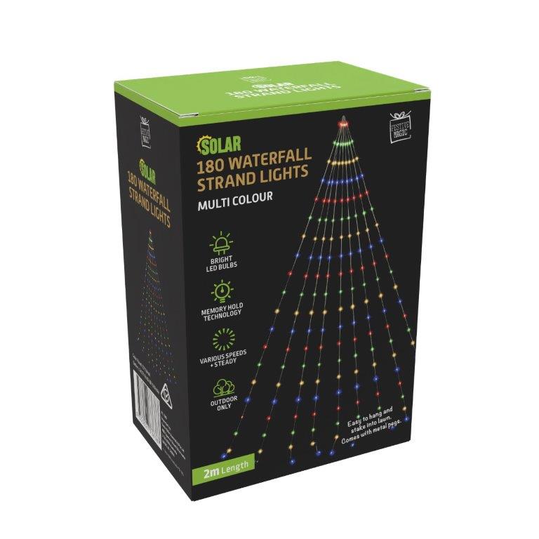 LED Solar Star Sail Flexi Lights 2m