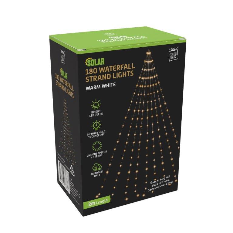 LED Solar Star Sail Flexi Lights 2m