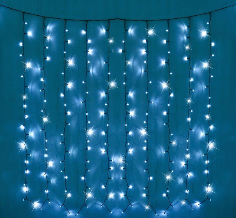 LED 200 Battery Operated Curtain Lights