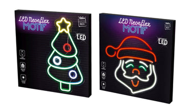 USB LED Neon flex Motif Santa/Tree Asst