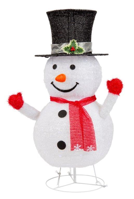 LED Pop Up Snowman with Stand 85cm