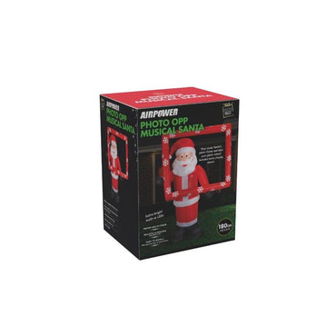 Inflatable Musical Photo Opp Santa 180cm