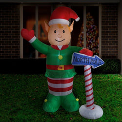 Inflatable North Pole Elf 240cm