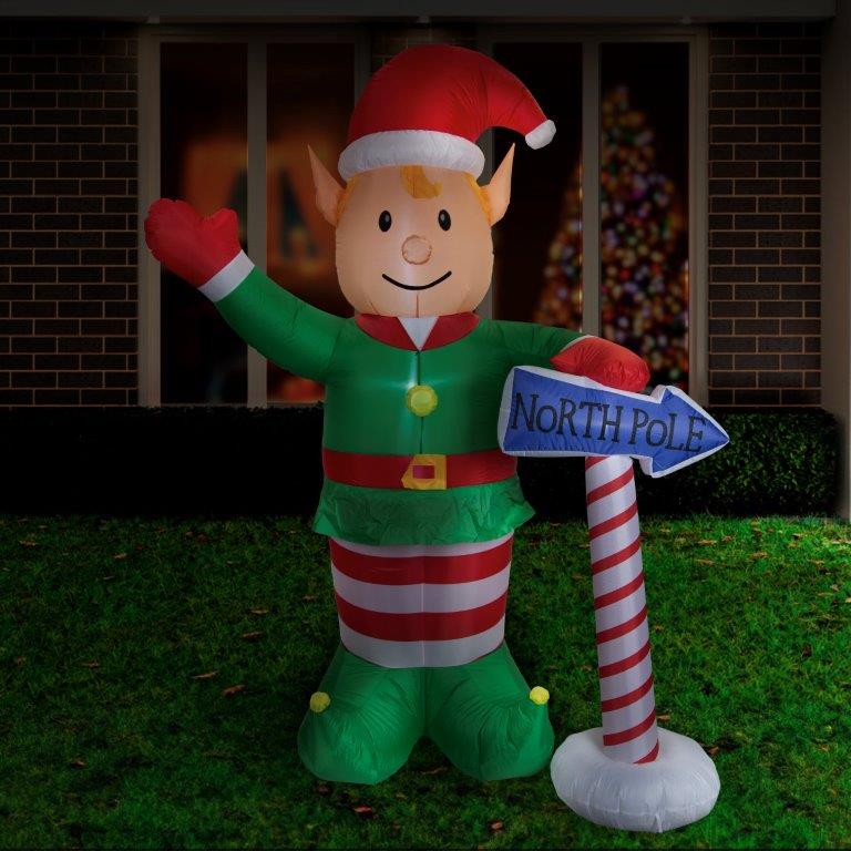Inflatable North Pole Elf 240cm