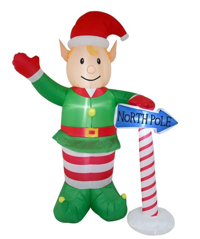 Inflatable North Pole Elf 240cm