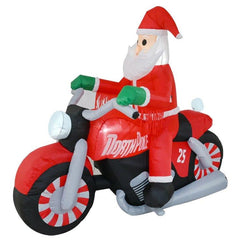 Inflatable Santa Bikie 180cm