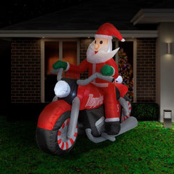 Inflatable Santa Bikie 180cm